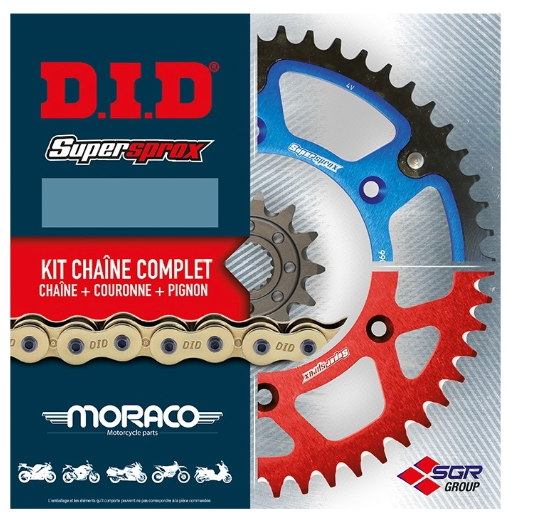 Kit chaîne DID type VX3 fermeture par rivet pour Honda XRV 750 Africa Twin 93-03