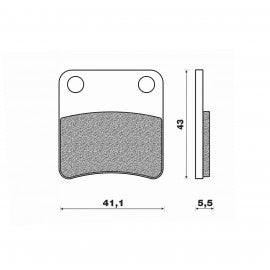 Plaquette de frein à main Newfren - Mp3, Silver Wing