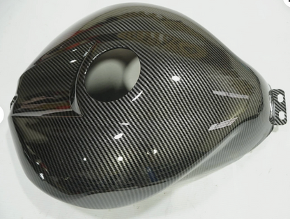 Kit carénage fibre de carbone brillante + cache réservoir pour Yamaha YZF R6 2006-2007 noir