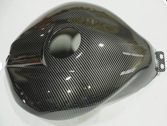 Kit carénage fibre de carbone brillante + cache réservoir pour Yamaha YZF R6 2006-2007 noir