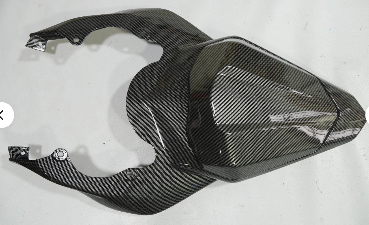 Kit carénage fibre de carbone brillante + cache réservoir pour Yamaha YZF R6 2006-2007 noir