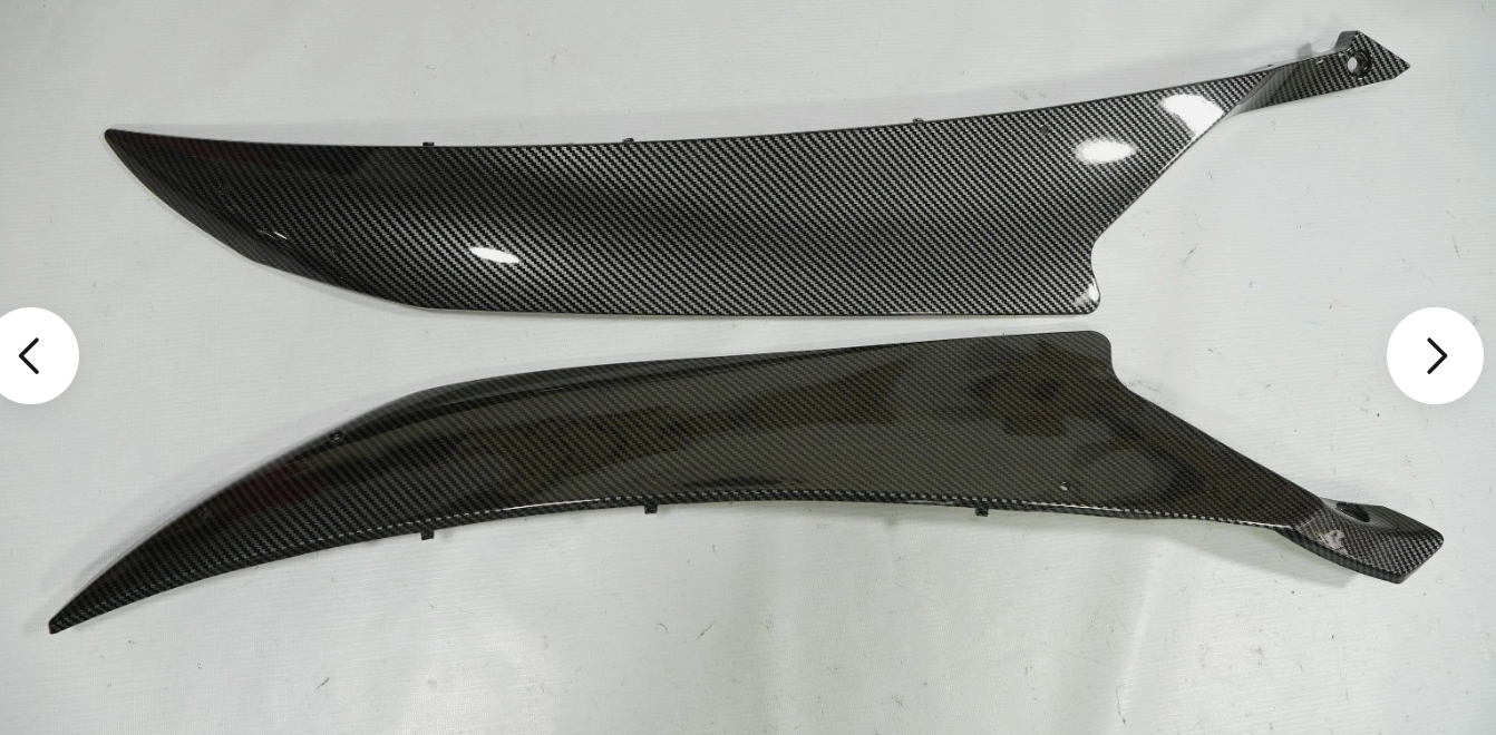 Kit carénage fibre de carbone brillante + cache réservoir pour Yamaha YZF R6 2006-2007 noir