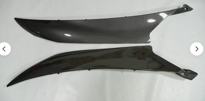 Kit carénage fibre de carbone brillante + cache réservoir pour Yamaha YZF R6 2006-2007 noir