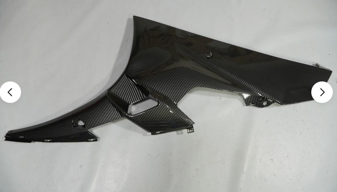 Kit carénage fibre de carbone brillante + cache réservoir pour Yamaha YZF R6 2006-2007 noir