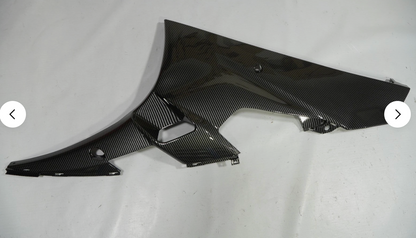 Kit carénage fibre de carbone brillante + cache réservoir pour Yamaha YZF R6 2006-2007 noir