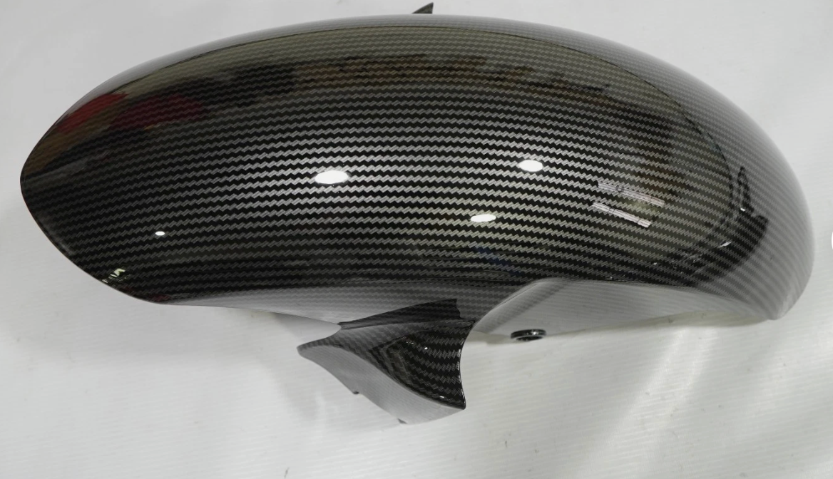 Kit carénage fibre de carbone brillante + cache réservoir pour Yamaha YZF R6 2006-2007 noir