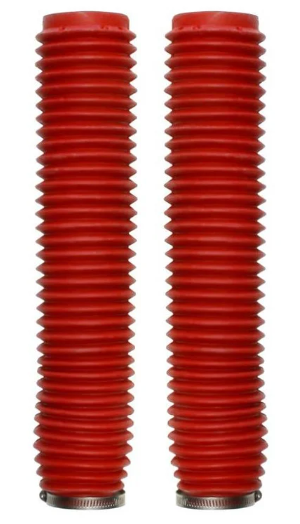 Soufflets de fourches PVC rouge L: 370mm Ø43mm à 59mm