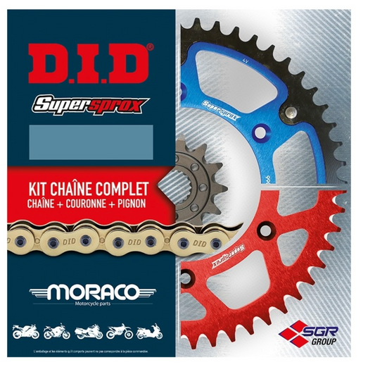 Kit chaîne DID type VX3 fermeture par rivet pour Honda XRV 750 Africa Twin 93-03