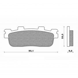Plaquette de frein Newfren - Kymco 125 et 300 Downtown