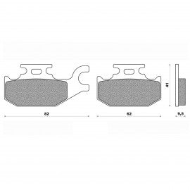 Plaquette de frein Newfren - Suzuki 125 Burgman, Sixteen